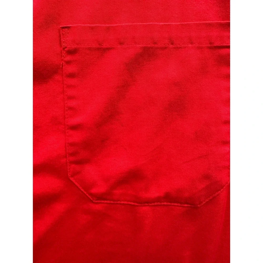Starbucks Coffee Barista Apron‎ Unisex Red Cotton Holiday Christmas Siren Logo